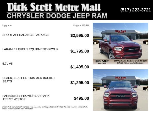 Used 2020 RAM 1500 Laramie w/ Sport Appearance Package AWD/4WD image 5