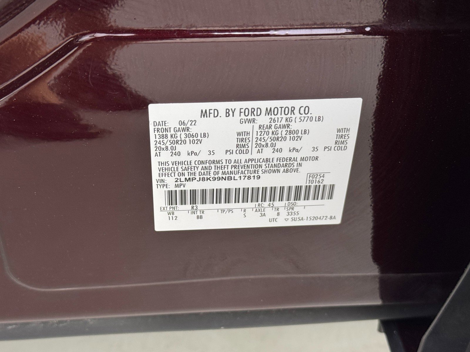 Used 2022 Lincoln Nautilus Reserve image 43