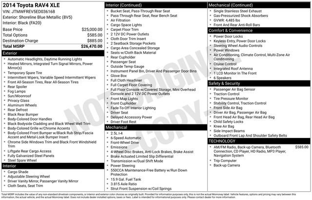 Used 2014 Toyota RAV4 XLE image 7