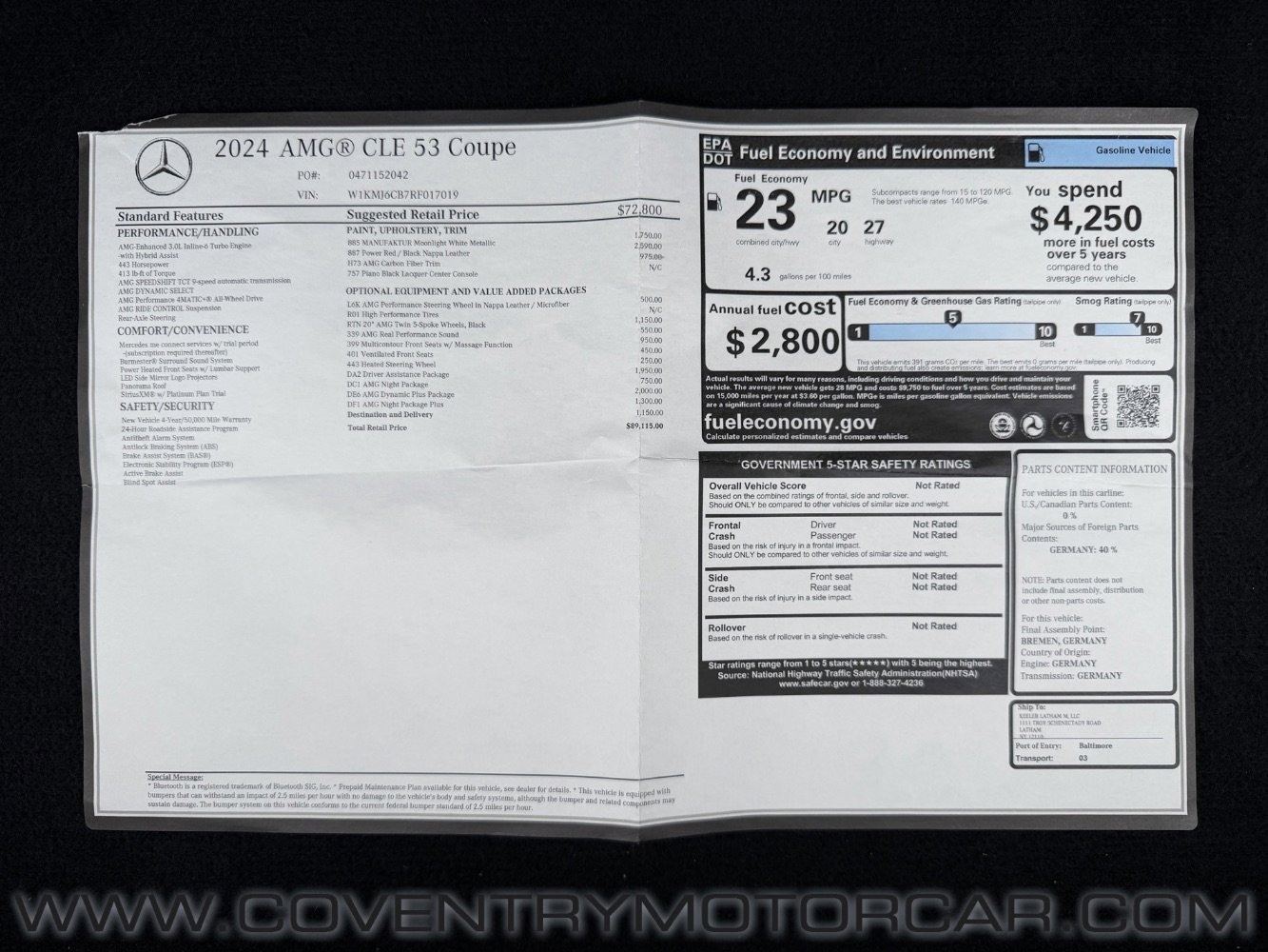 Used 2024 Mercedes-Benz CLE 53 AMG 4MATIC image 18