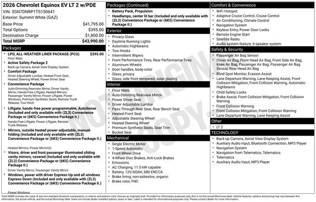 New 2026 Chevrolet Equinox EV LT image 4