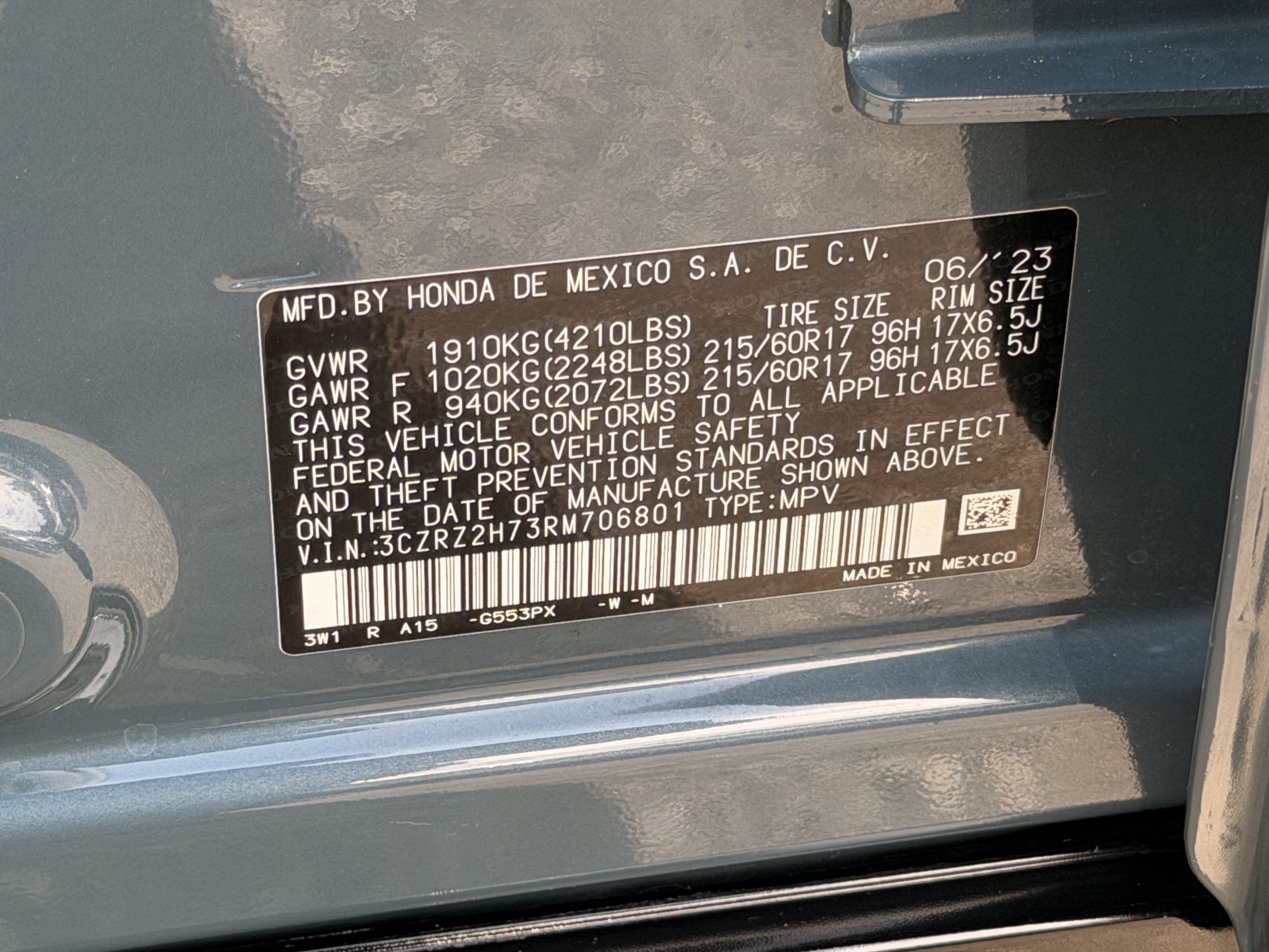 Certified 2024 Honda HR-V EX-L image 28