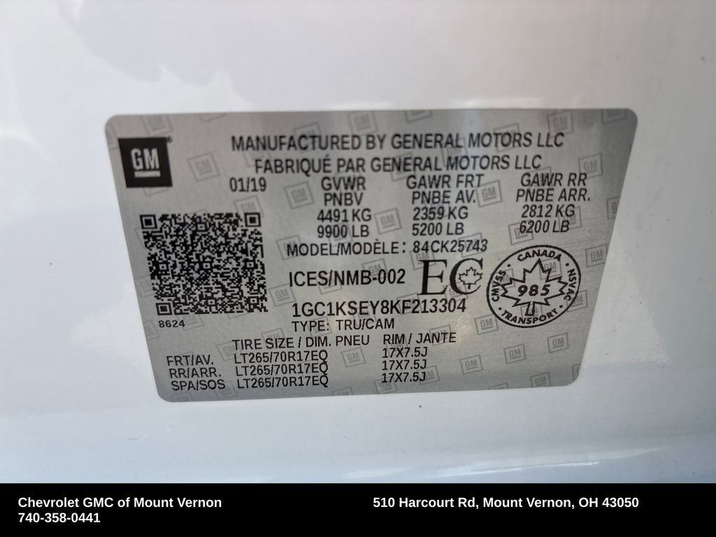 Used 2019 Chevrolet Silverado 2500 LT w/ LT Convenience Package image 28