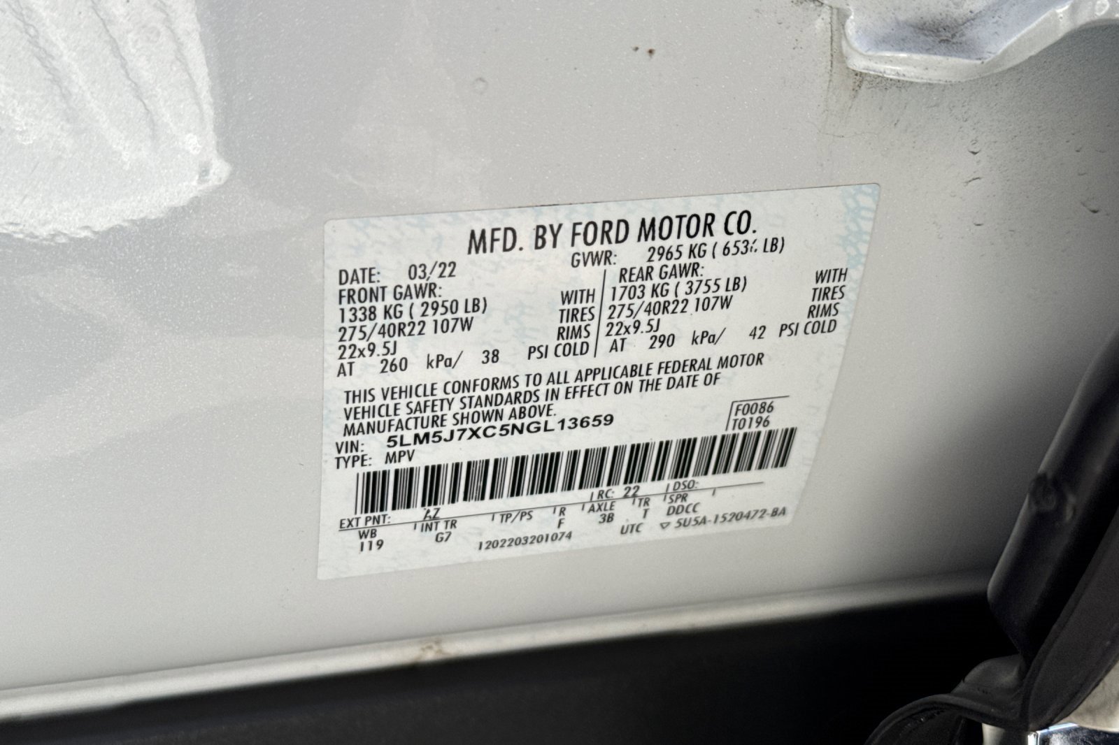 Used 2022 Lincoln Aviator Reserve w/ Equipment Group 201A image 31