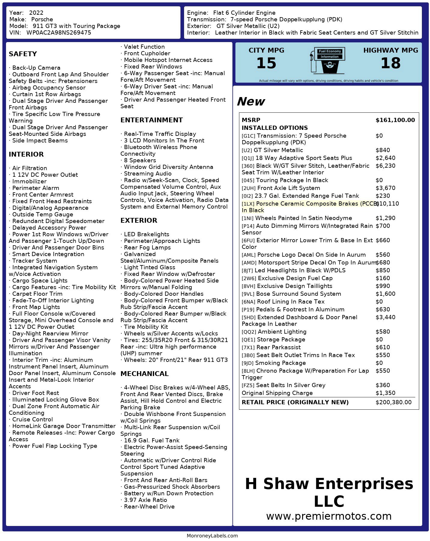 Used 2022 Porsche 911 GT3 image 41