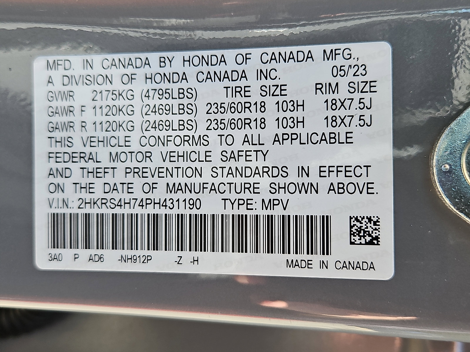 Certified 2023 Honda CR-V EX-L image 28