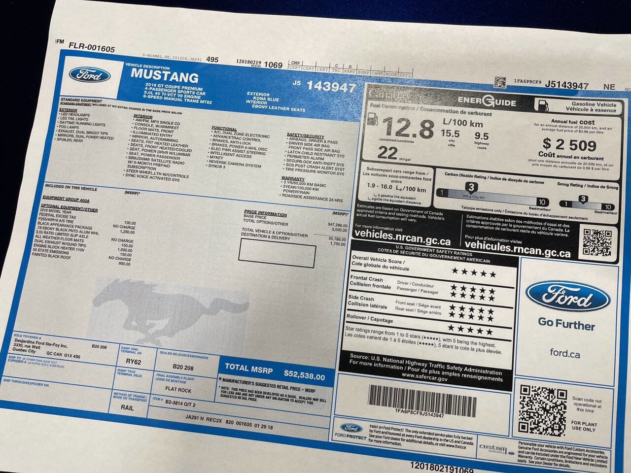 Used 2018 Ford Mustang GT Premium w/ Black Accent Package image 60