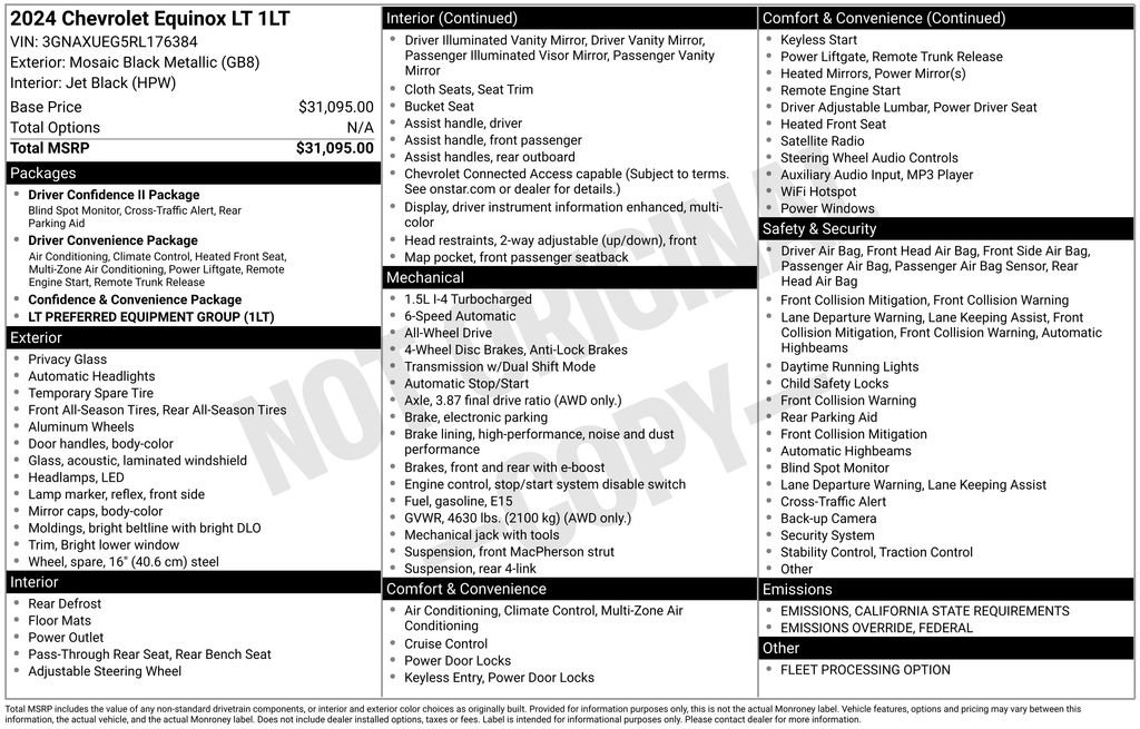 Used 2024 Chevrolet Equinox LT image 12