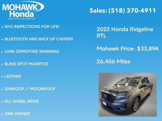 Certified 2023 Honda Ridgeline RTL image 8