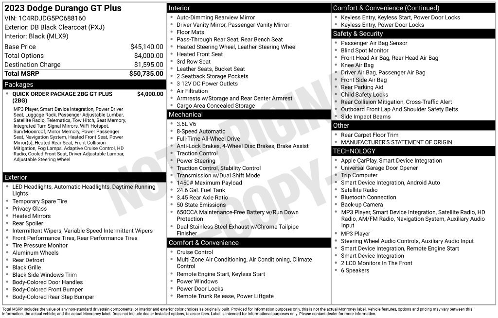 Used 2023 Dodge Durango GT AWD/4WD image 3