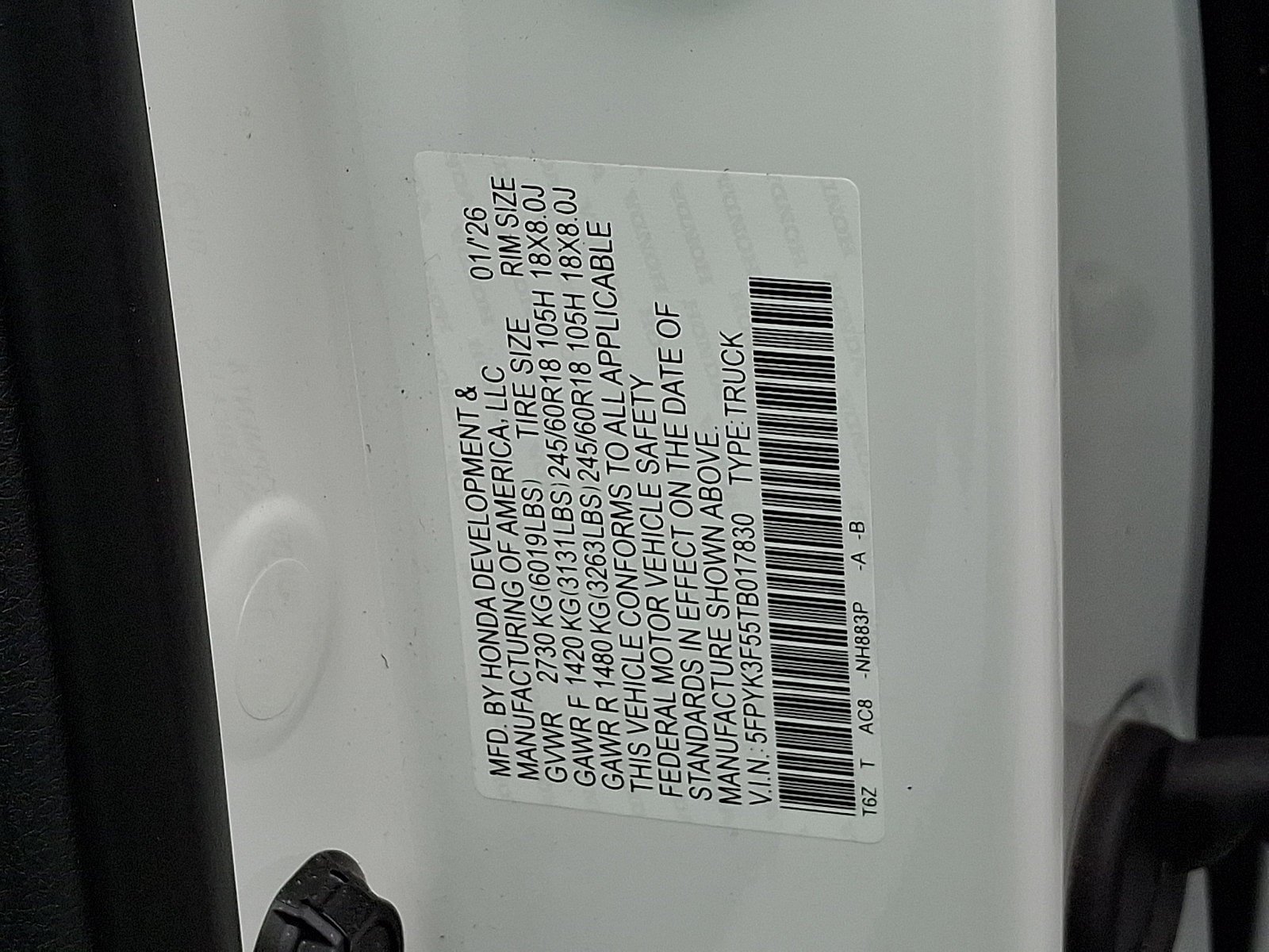 Certified 2026 Honda Ridgeline RTL image 26