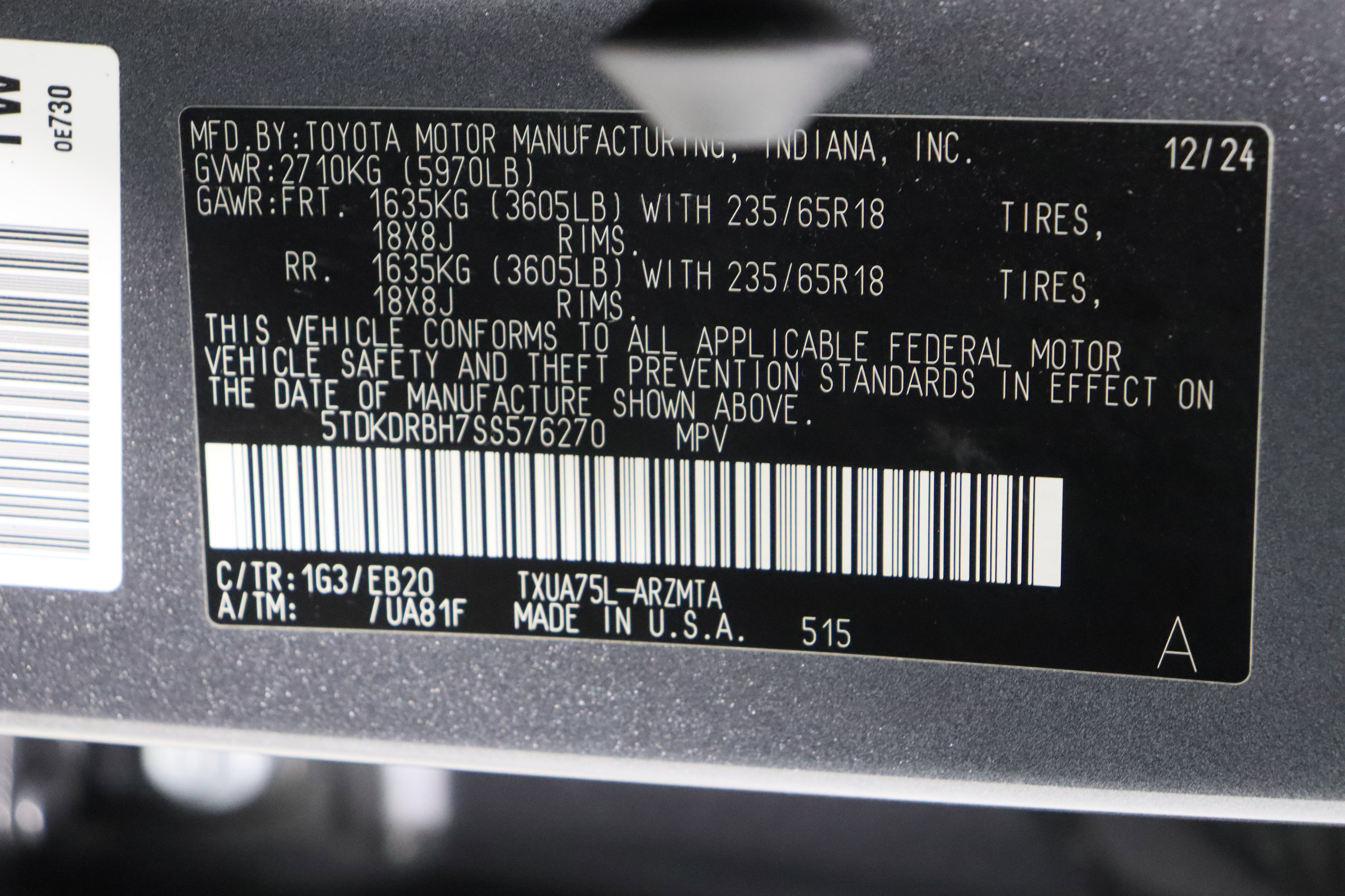 Certified 2025 Toyota Highlander XLE image 45