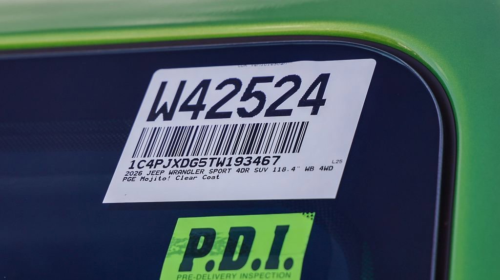New 2026 Jeep Wrangler Unlimited Sport AWD/4WD image 29