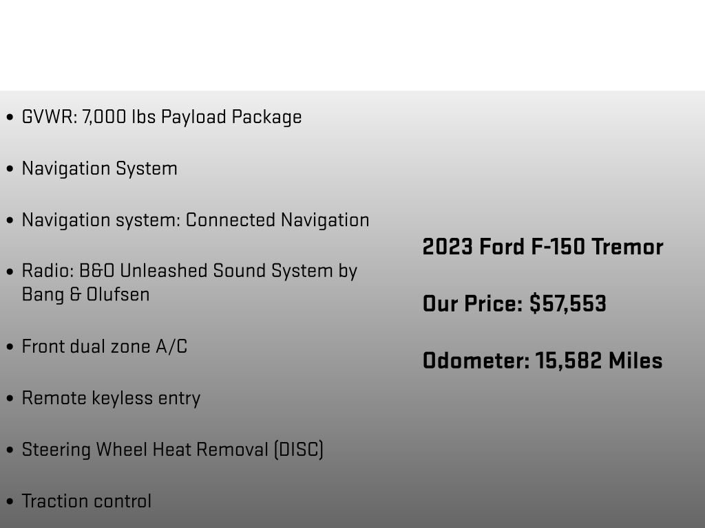 Used 2023 Ford F150 Tremor w/ Equipment Group 402A High image 6