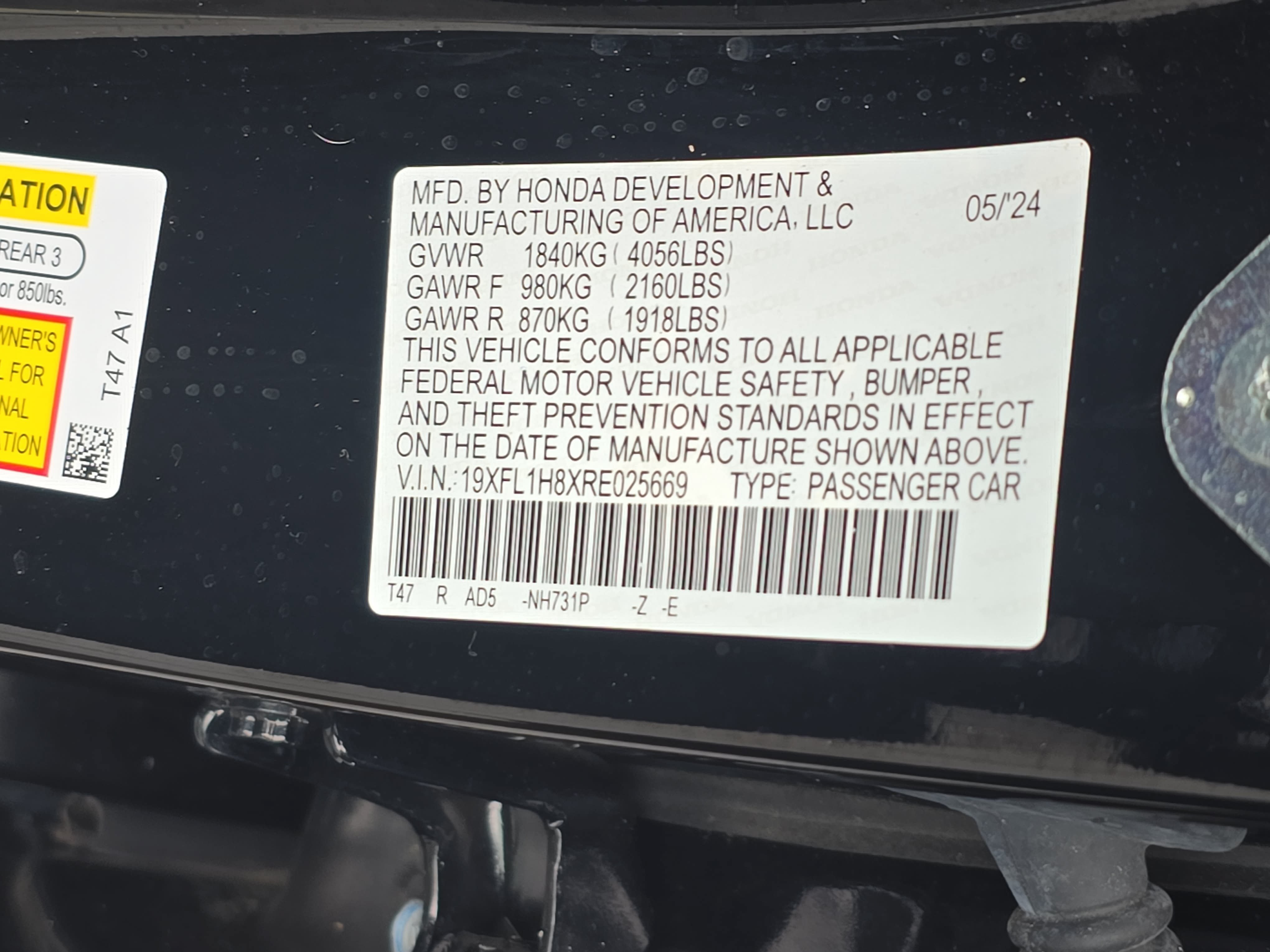Used 2024 Honda Civic Sport Touring image 37