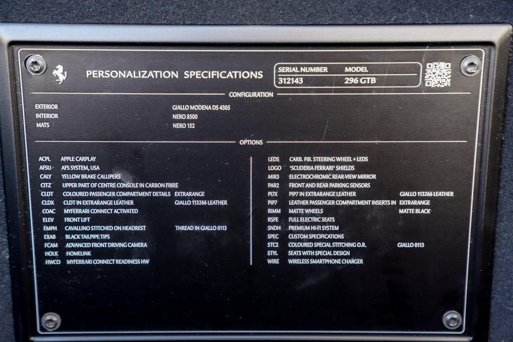 Used 2024 Ferrari 296 GTB RWD image 39