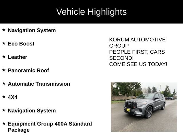 New 2026 Ford Explorer ST w/ Sun And Sound Package image 4