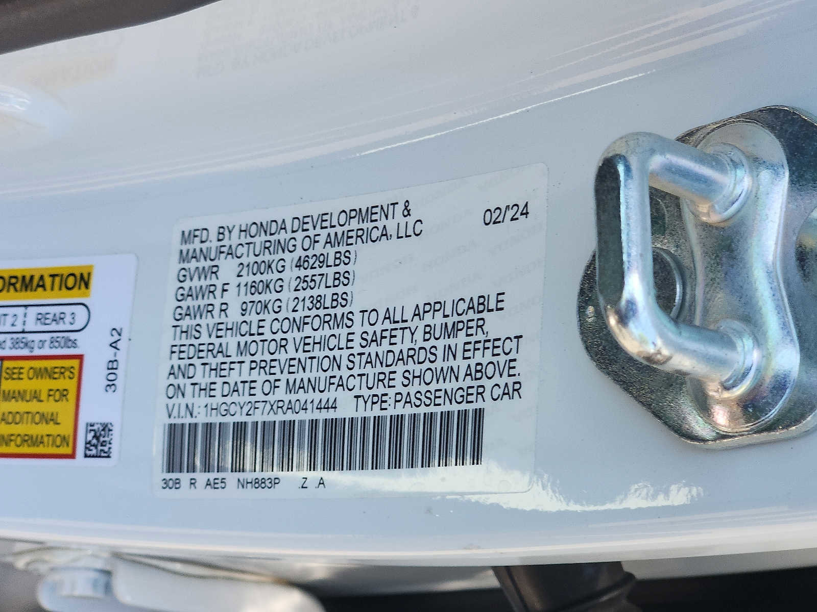 Certified 2024 Honda Accord Sport image 26