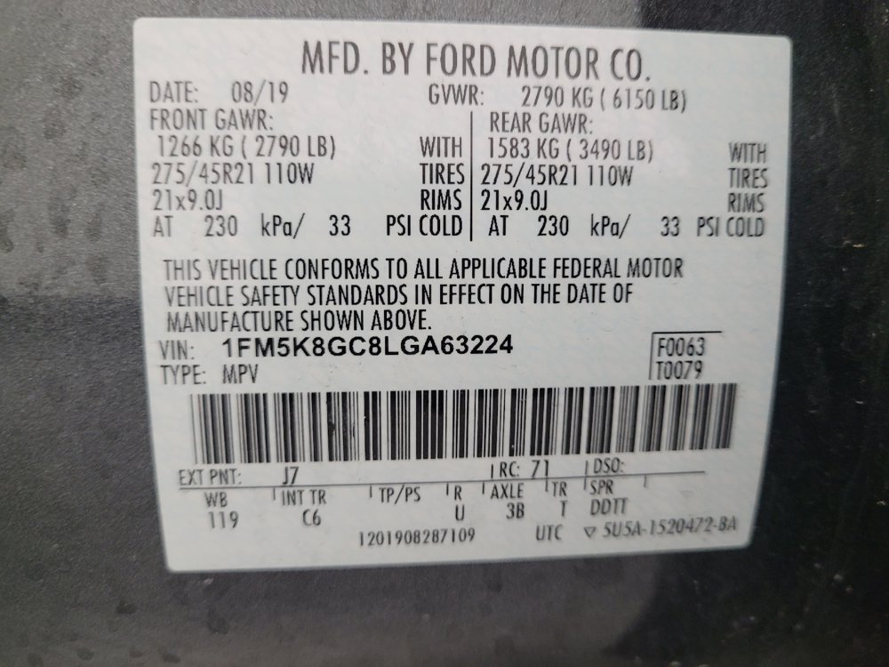 Used 2020 Ford Explorer ST w/ ST Street Pack AWD/4WD image 33