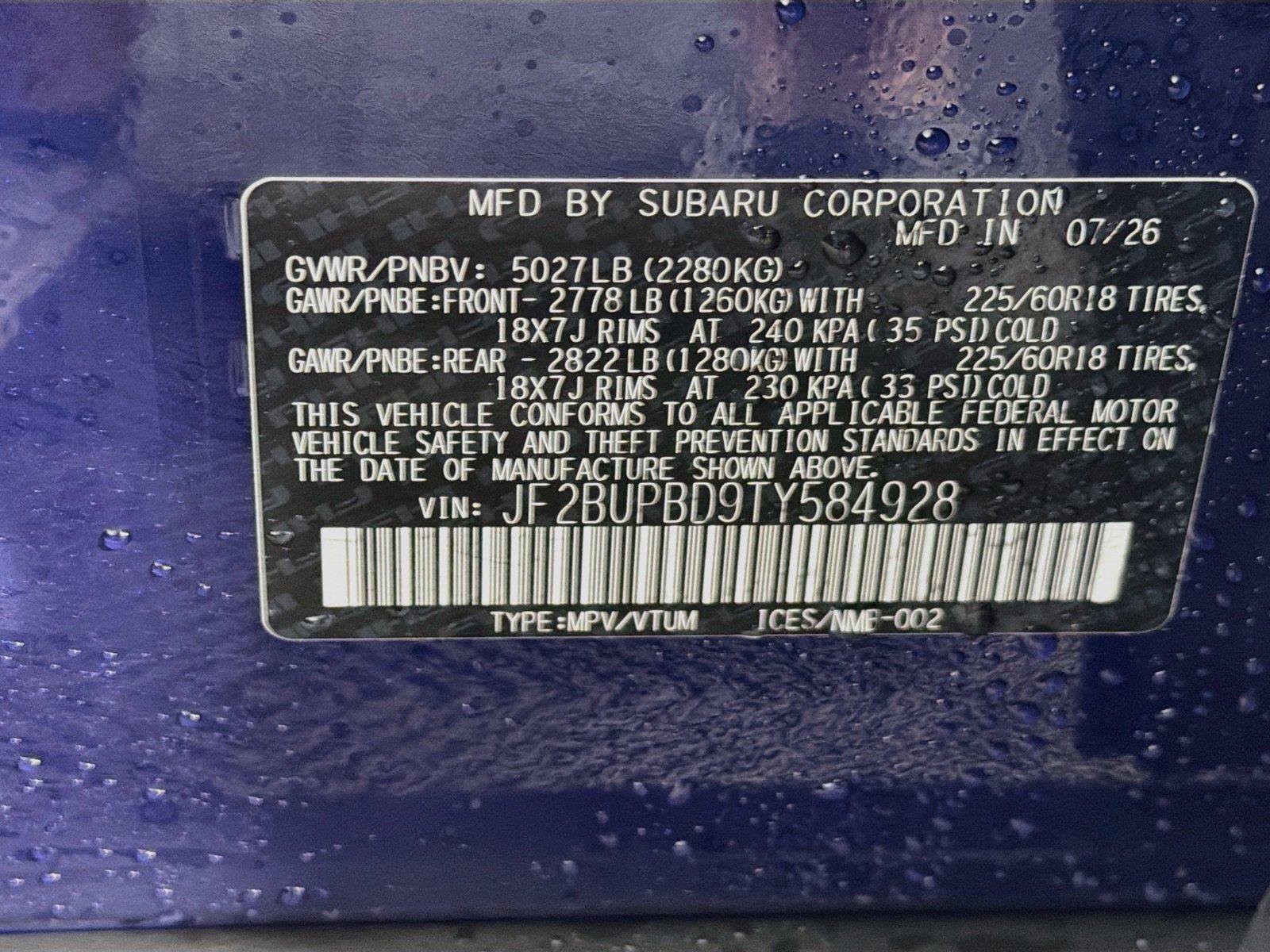 New 2026 Subaru Outback Premium AWD/4WD image 38