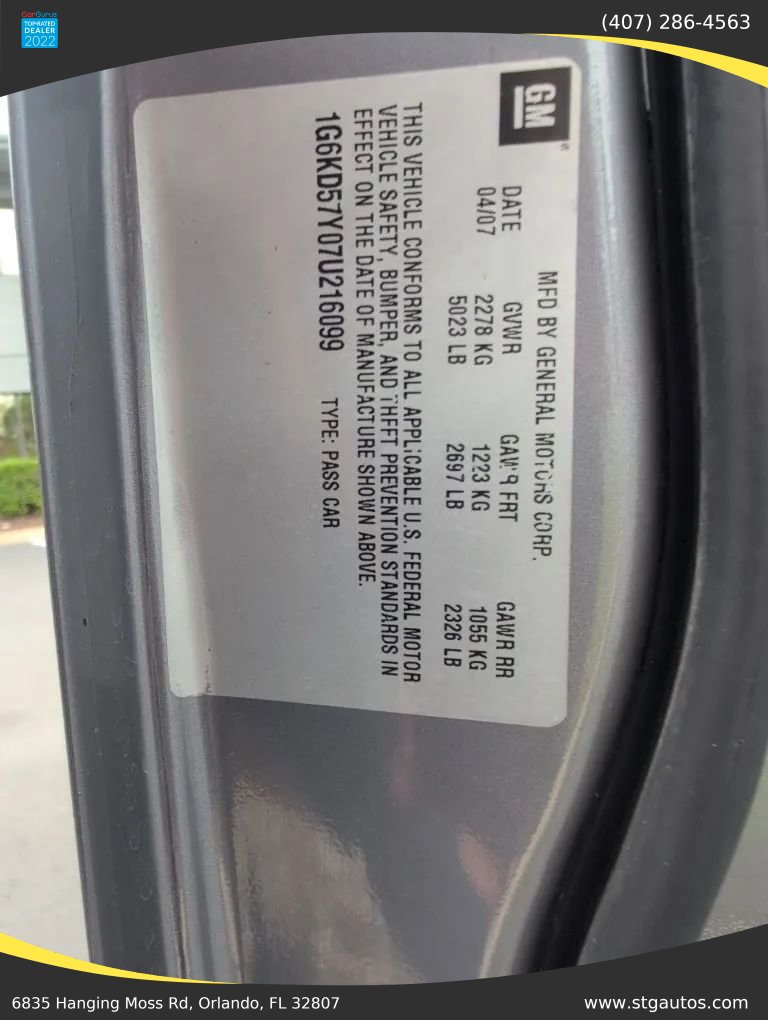 Used 2007 Cadillac DTS w/ Trunk Convenience Package FWD image 36