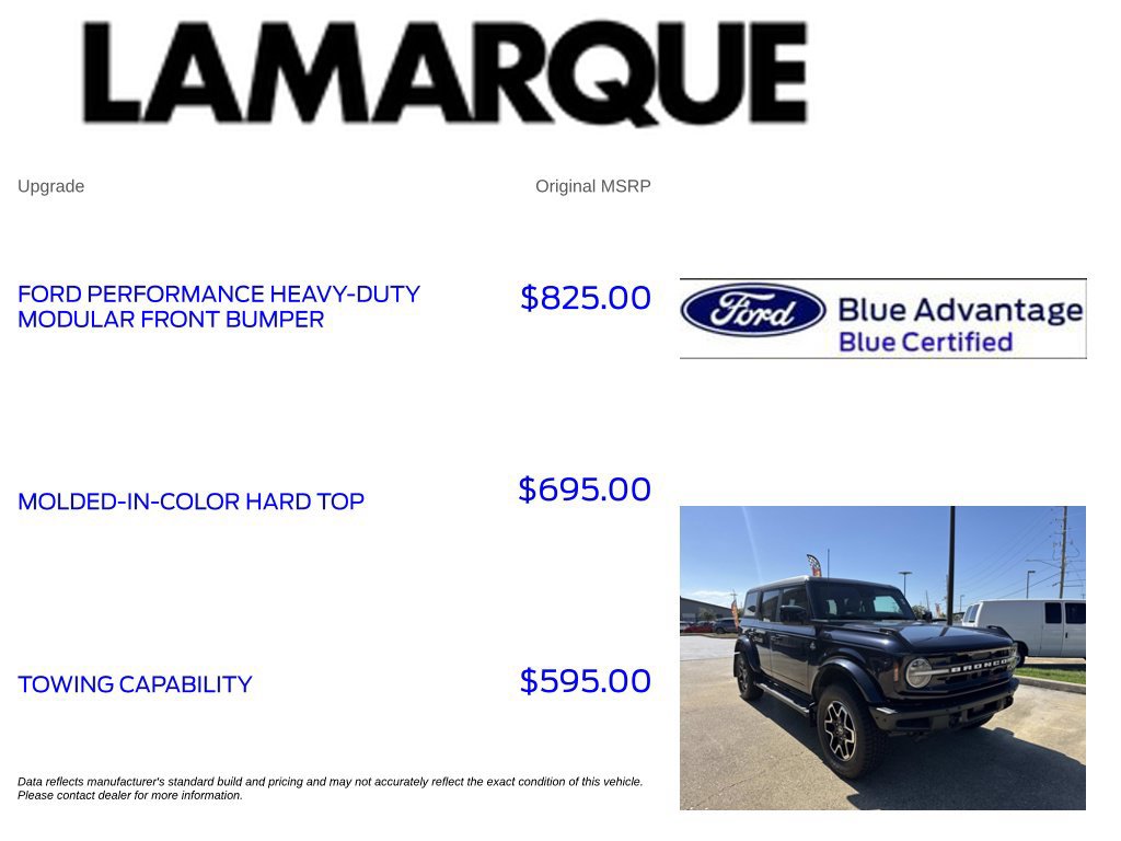 Certified 2021 Ford Bronco Outer Banks AWD/4WD image 10