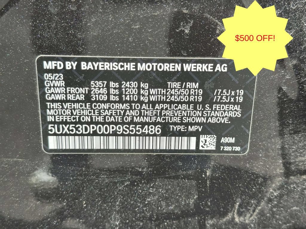 Used 2023 BMW X3 xDrive30i w/ M Sport Package AWD/4WD image 40