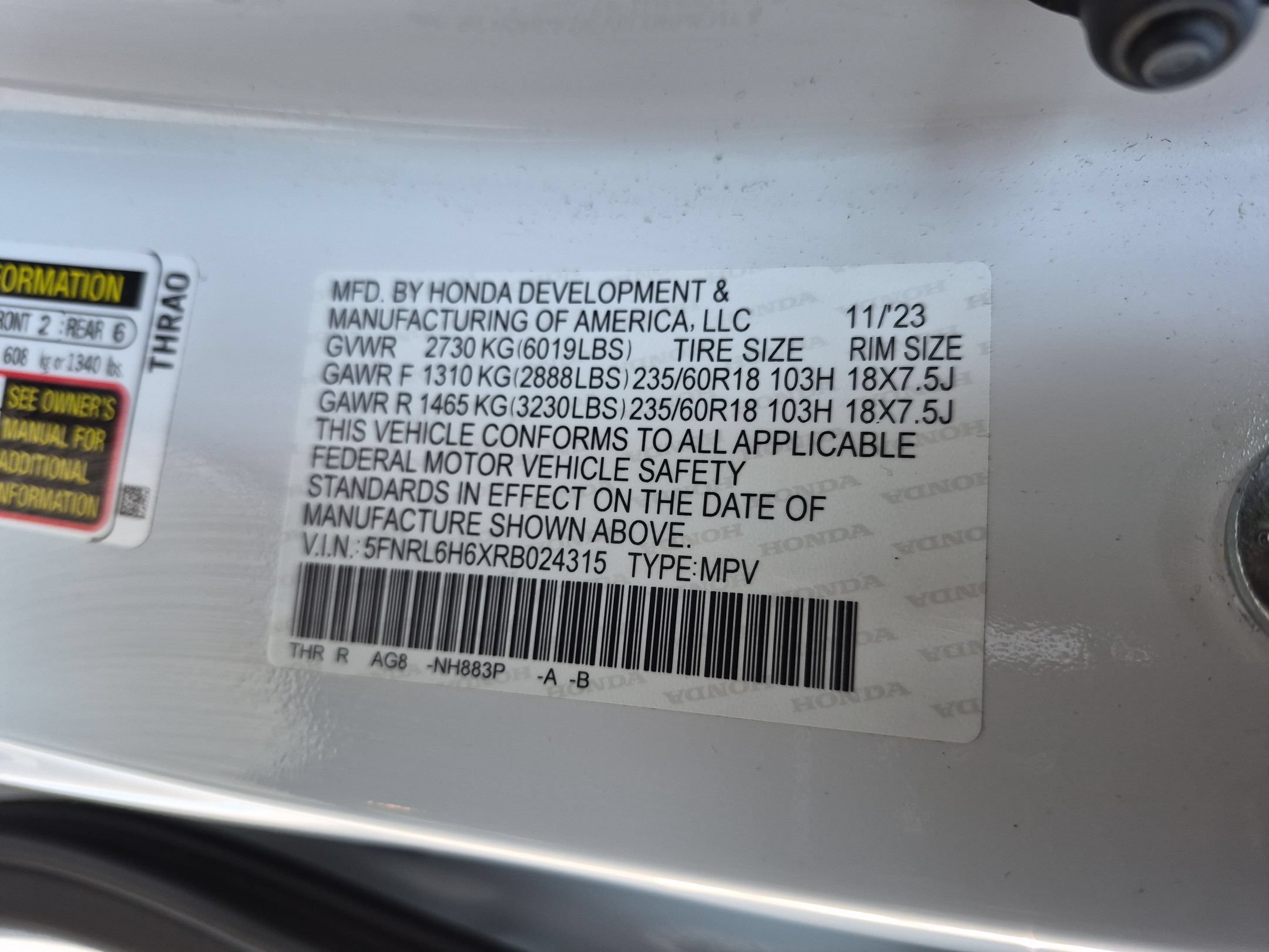 Used 2024 Honda Odyssey EX-L image 36