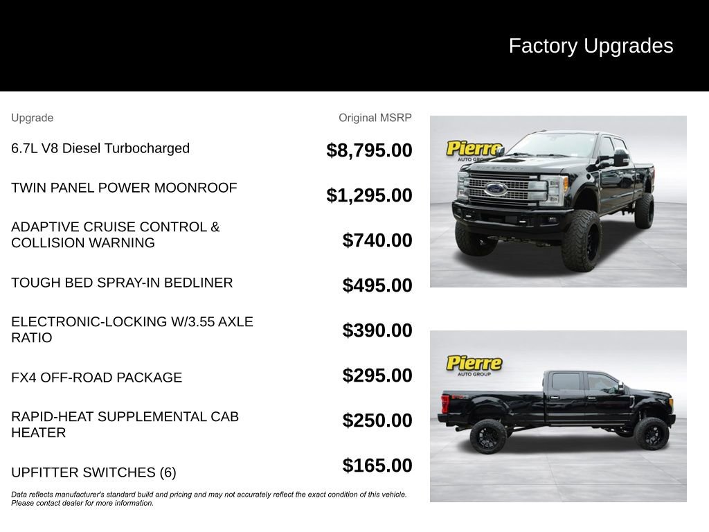 Used 2017 Ford F350 Platinum w/ FX4 Off-Road Package AWD/4WD image 13