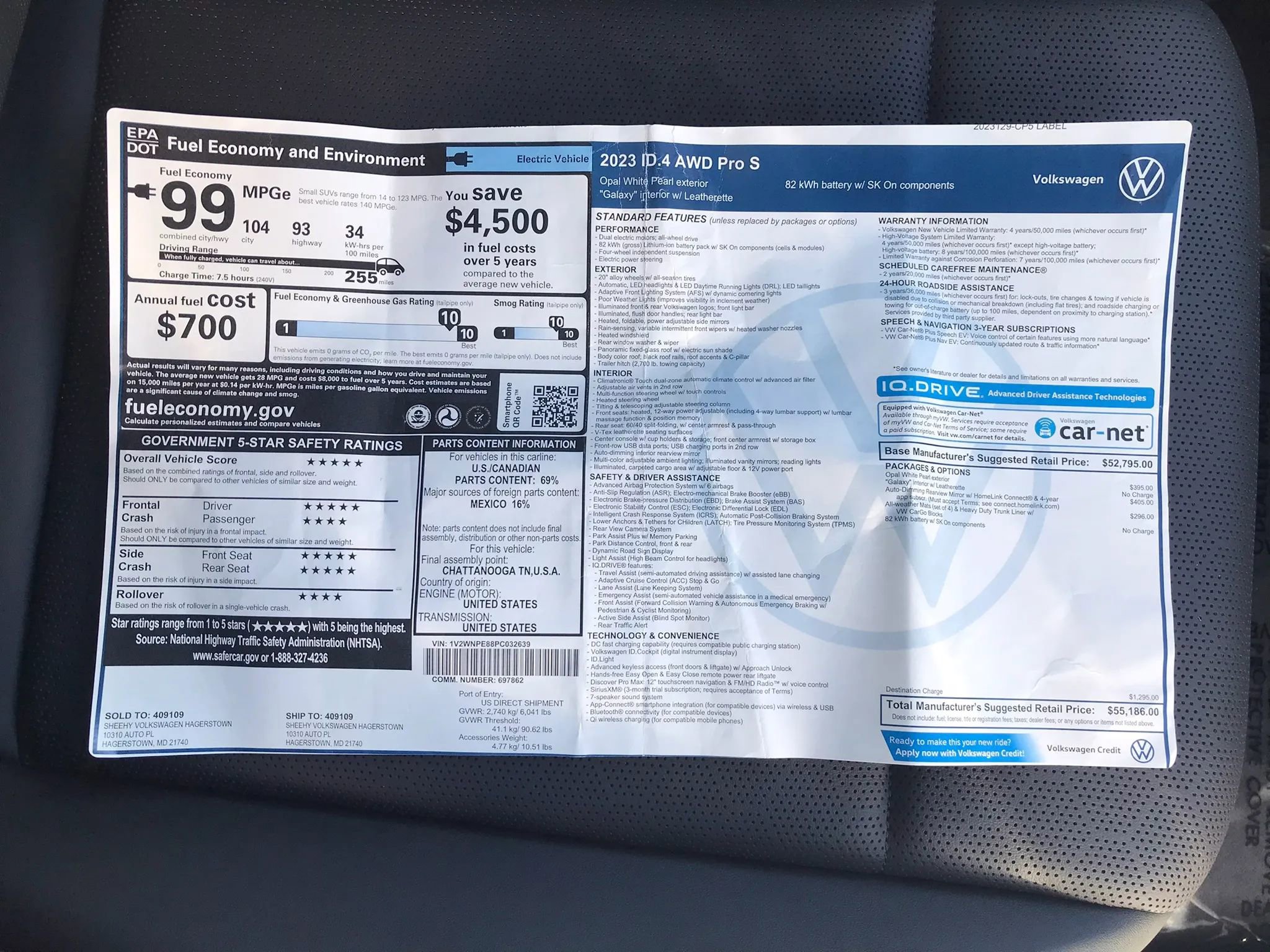 Used 2023 Volkswagen ID.4 Pro S image 49