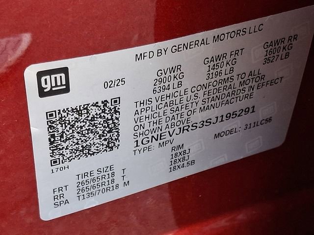 Certified 2025 Chevrolet Traverse Z71 w/ Driver Confidence Package AWD/4WD image 25