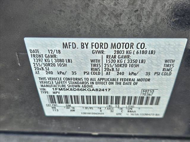 Used 2019 Ford Explorer XLT w/ Equipment Group 202A AWD/4WD image 16