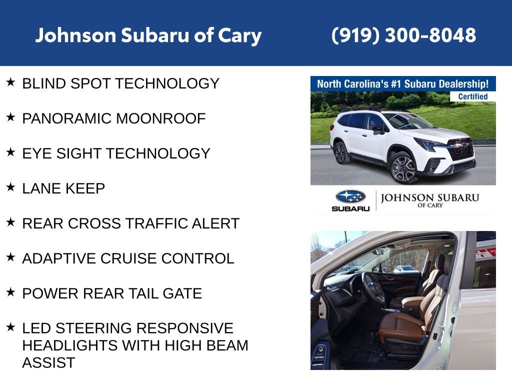 Certified 2025 Subaru Ascent Touring w/ Popular Package #2 image 12