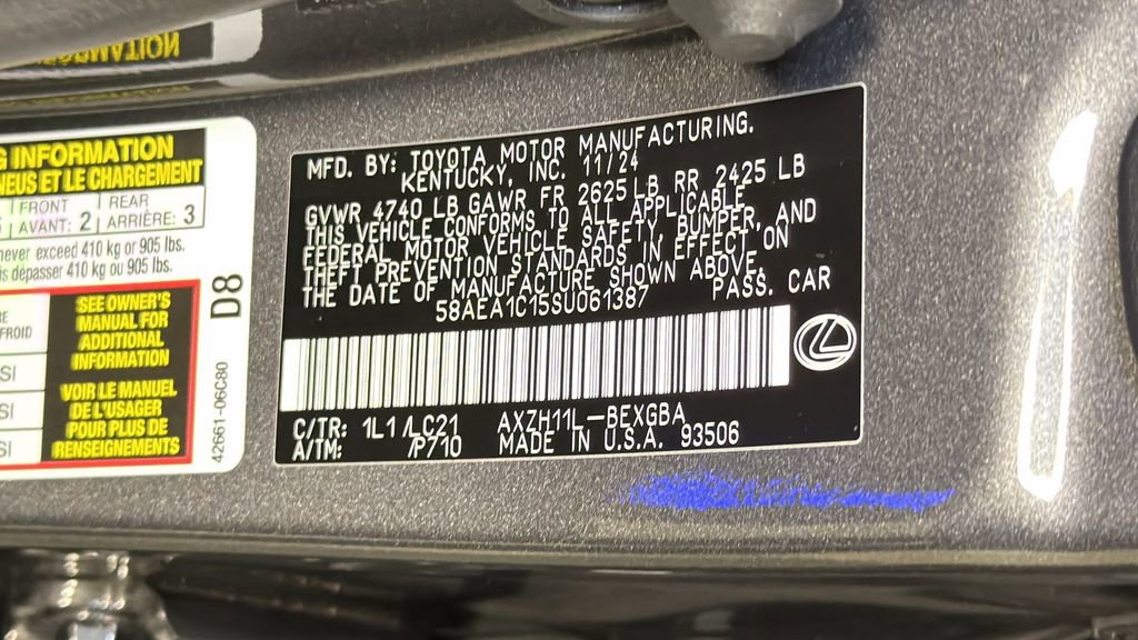 Certified 2025 Lexus ES 300h w/ Luxury Package FWD image 33