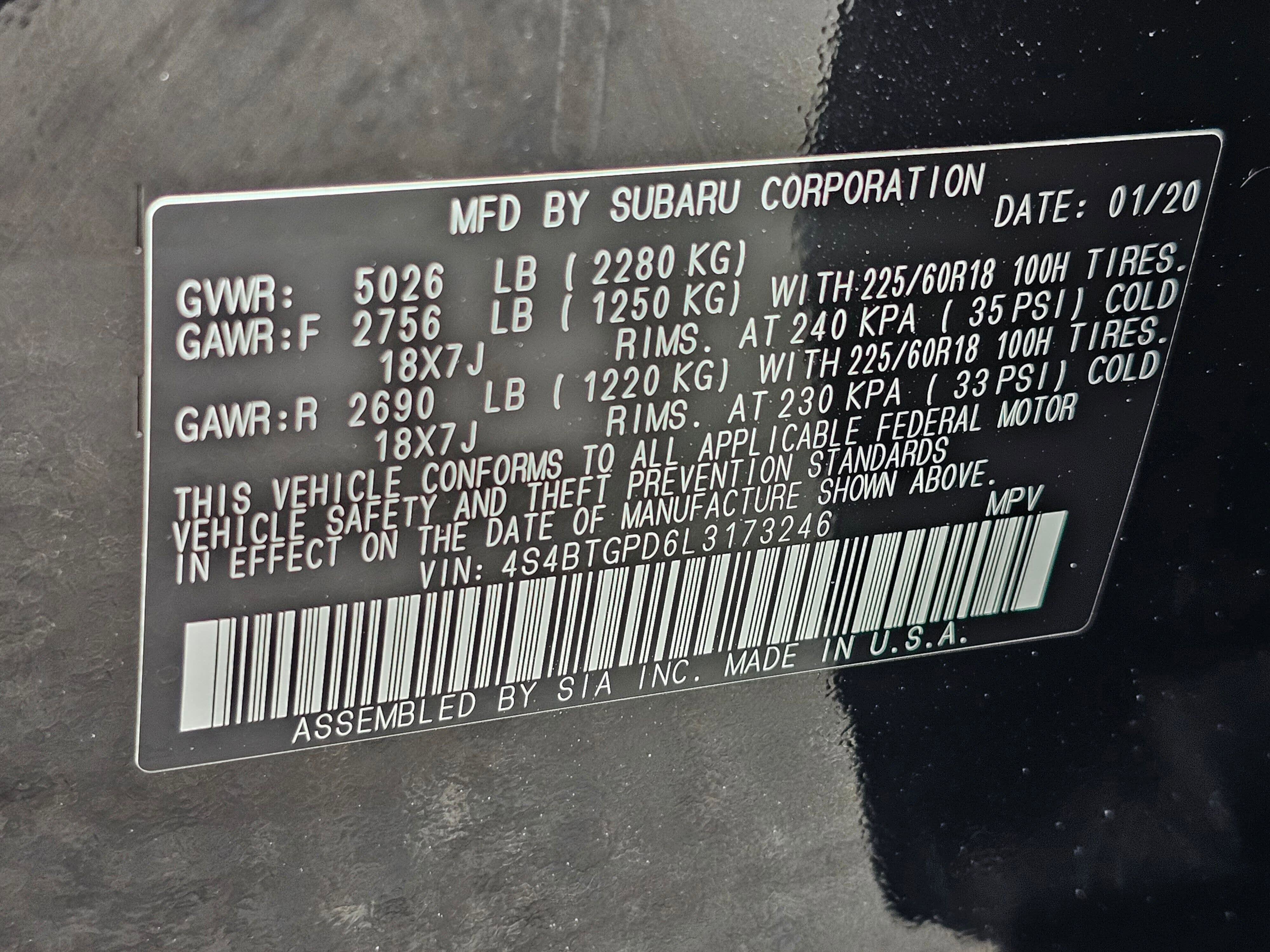 Used 2020 Subaru Outback Touring XT image 31