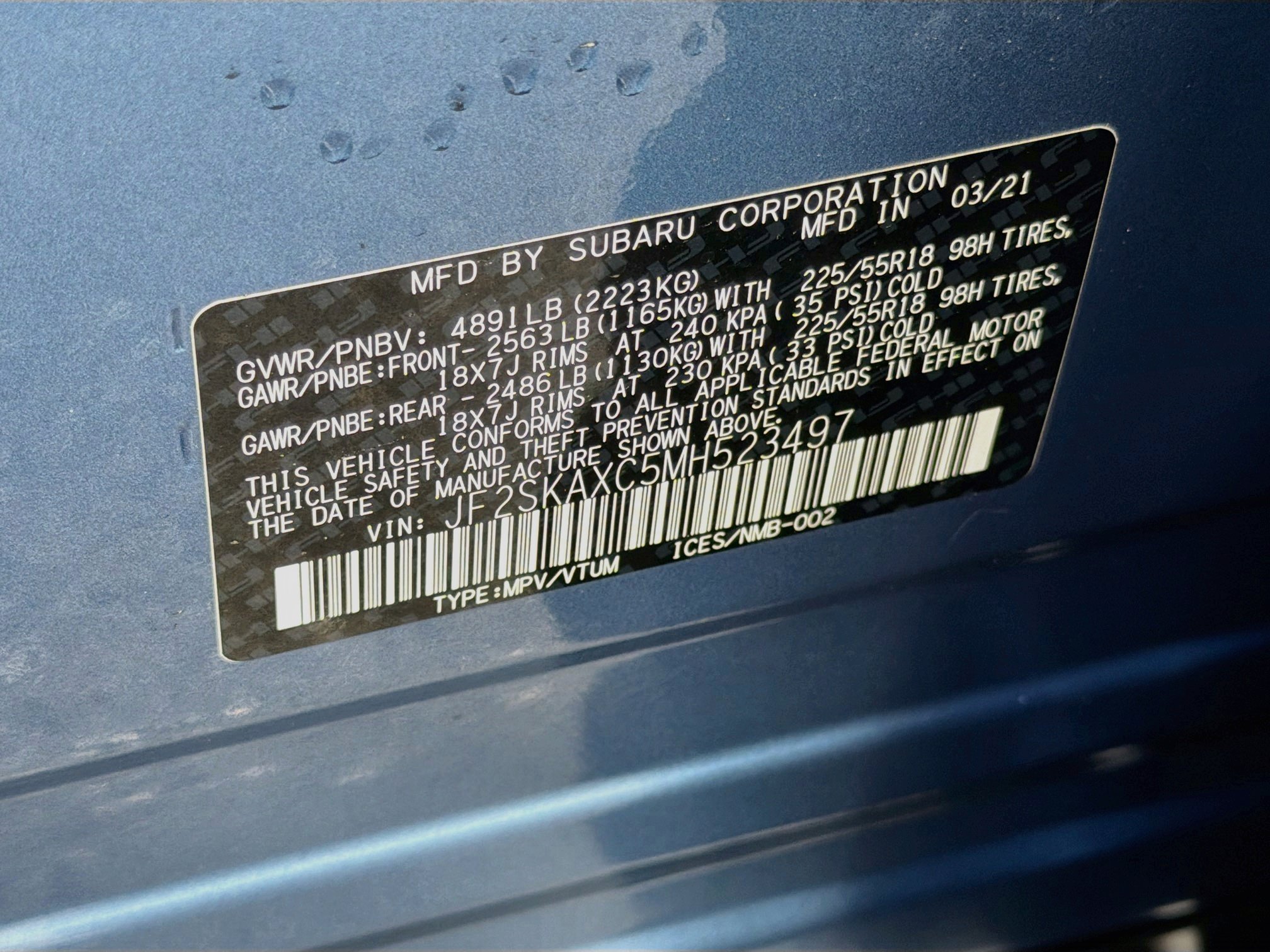 Used 2021 Subaru Forester Touring w/ Popular Package #2 AWD/4WD image 45