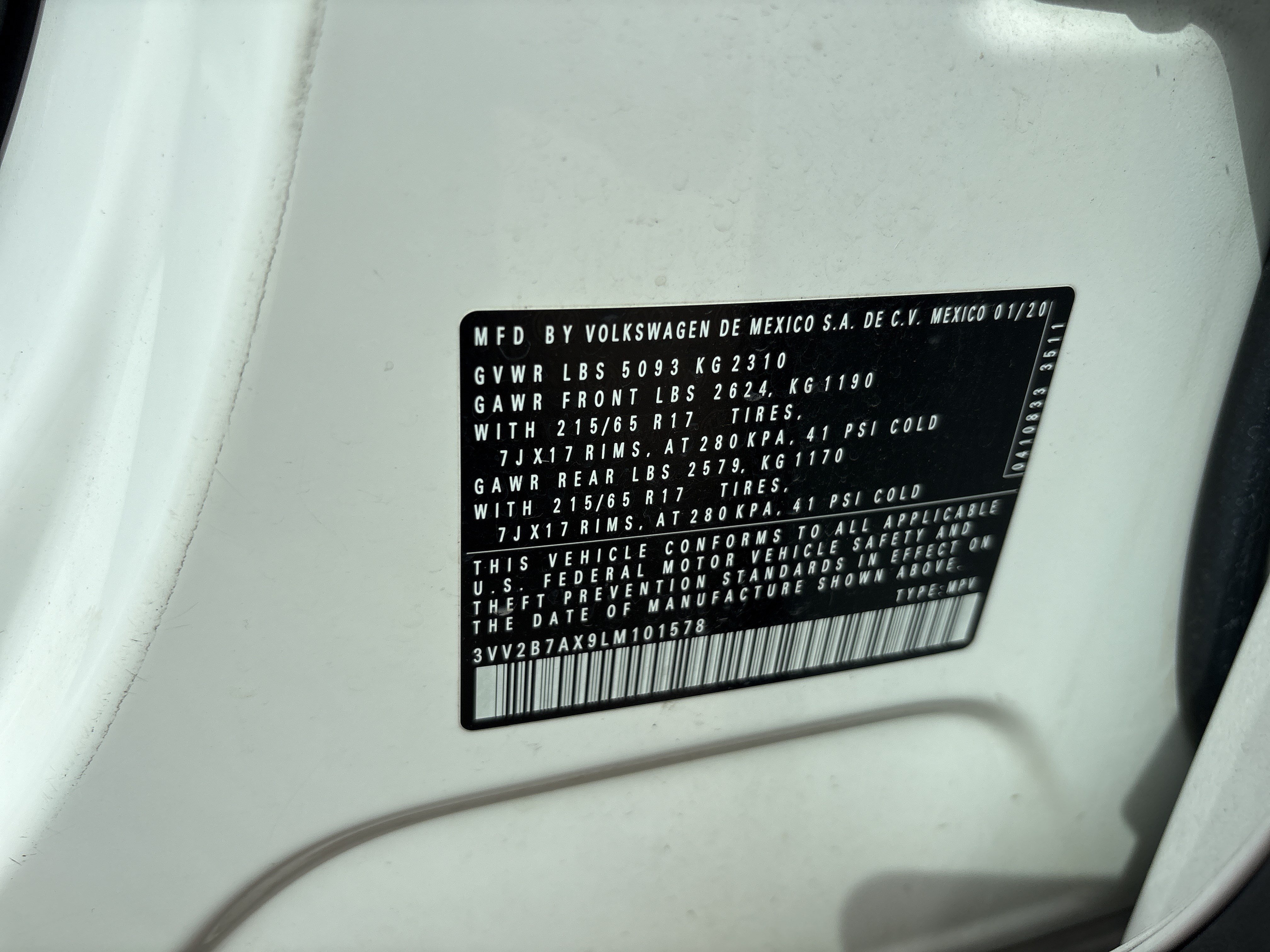 Used 2020 Volkswagen Tiguan S AWD/4WD image 33