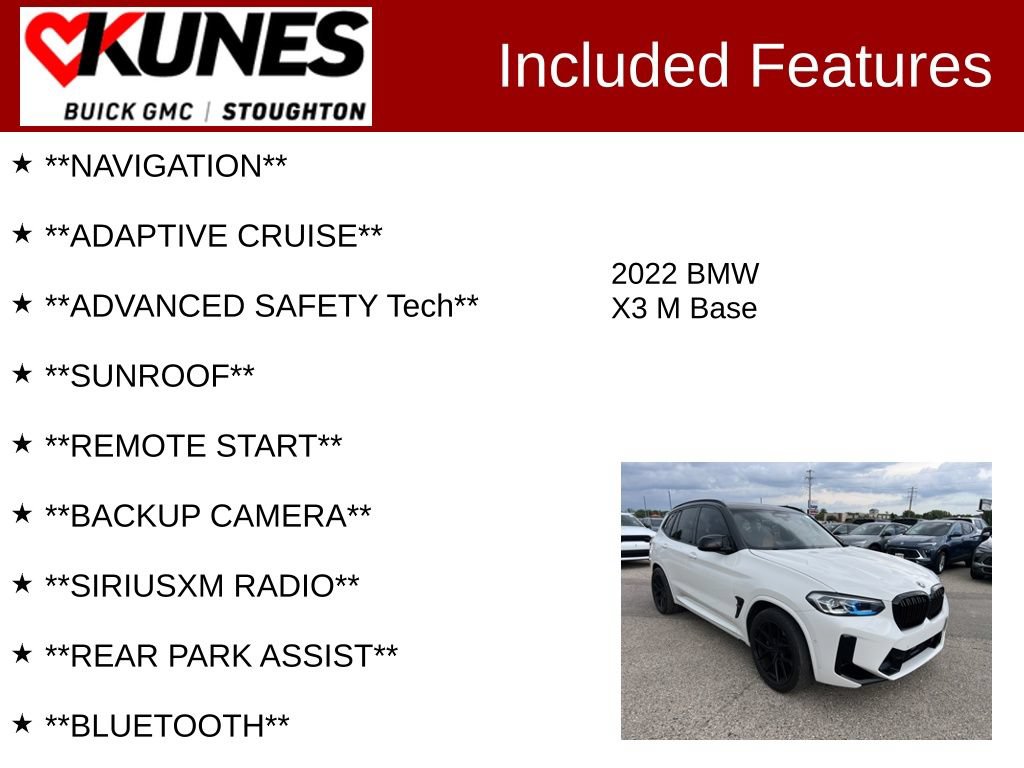 Used 2022 BMW X3 M w/ Competition Package AWD/4WD image 2