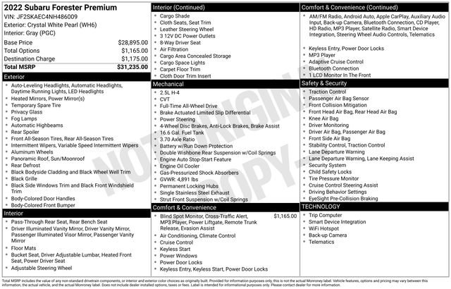 Used 2022 Subaru Forester Premium image 5