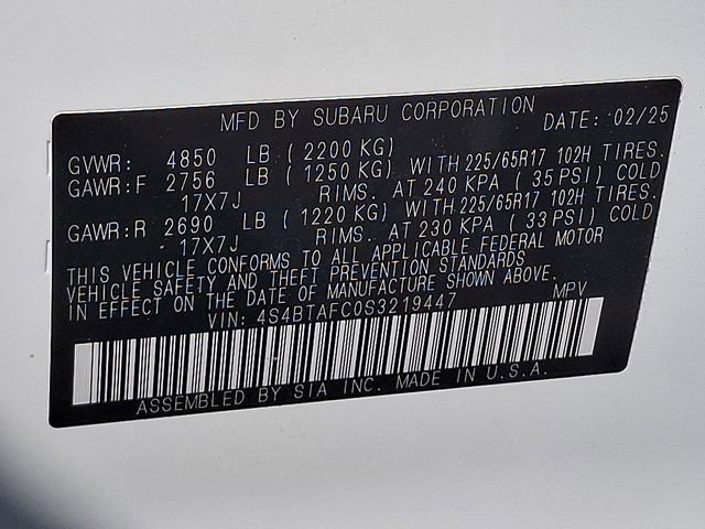 Certified 2025 Subaru Outback Premium image 28