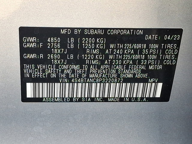 Certified 2023 Subaru Outback Limited image 27