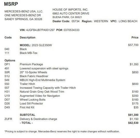 Certified 2023 Mercedes-Benz GLE 350 image 4