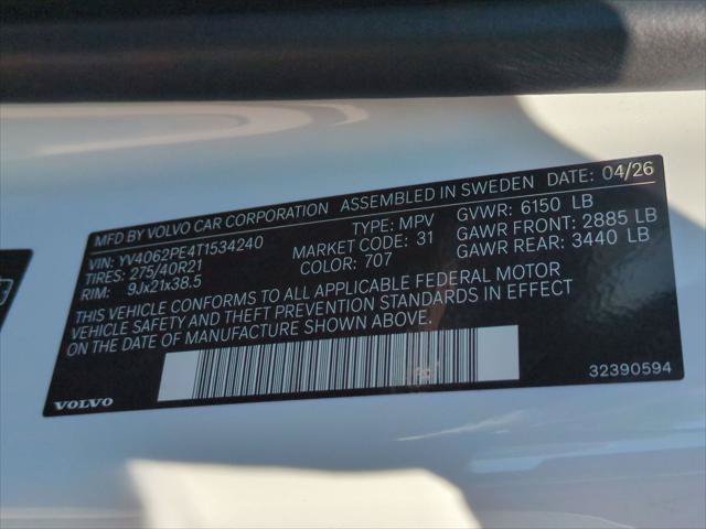 New 2026 Volvo XC90 B6 Plus w/ Protection Package AWD/4WD image 15