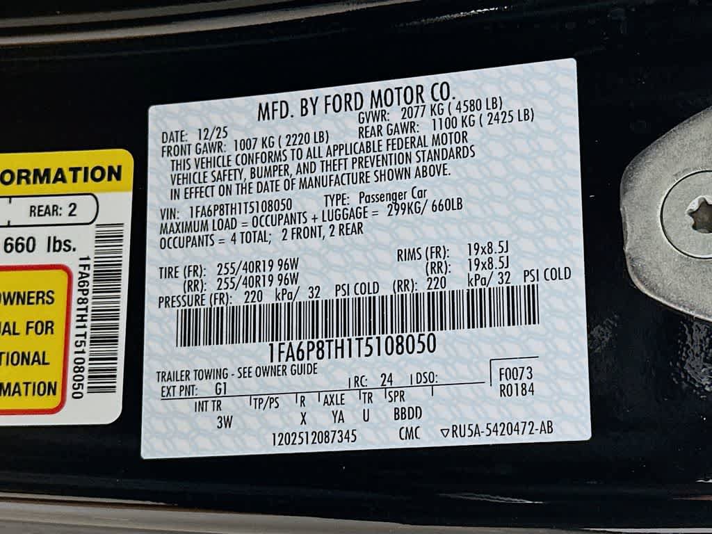 New 2026 Ford Mustang Premium RWD image 20