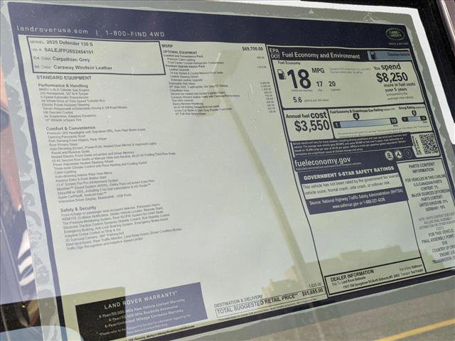 New 2025 Land Rover Defender 130 S image 20