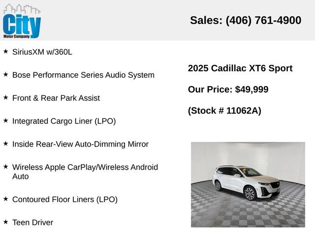 Used 2025 Cadillac XT6 Sport w/ LPO, Floor Liner Package AWD/4WD image 19