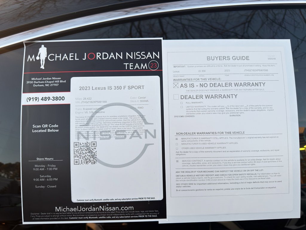 Used 2023 Lexus IS 350 F Sport image 12