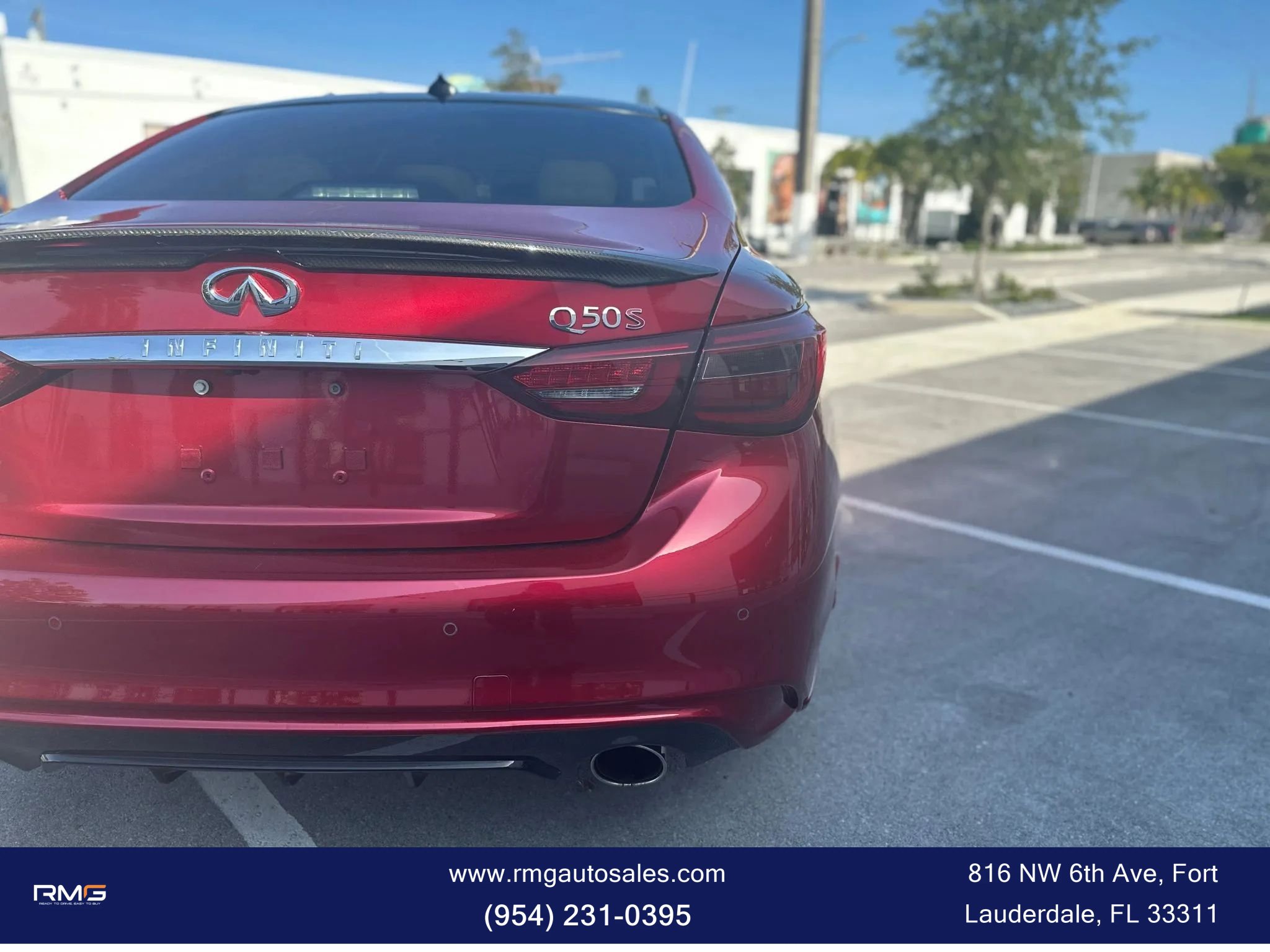 Used 2019 INFINITI Q50 Red Sport 400 w/ Proactive Package AWD/4WD image 6