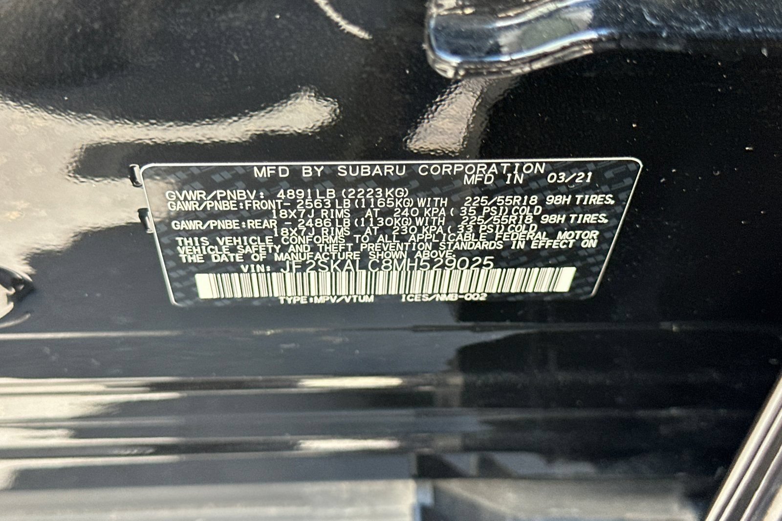 Used 2021 Subaru Forester Sport w/ Popular Package #2 AWD/4WD image 55