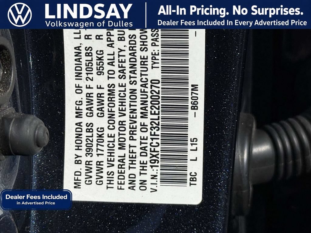 Used 2020 Honda Civic EX image 28